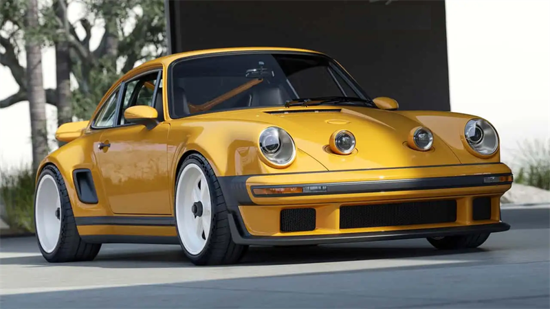 การปฏิวัติความสง่างาม: Porsche 911 Carrera Coupe reimagined โดยนักร้องด้วย LED ขั้นสูงในไฟหน้าโปรเจคเตอร์และไฟหน้านีออนสำหรับรถยนต์